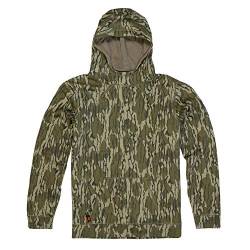 Mossy Oak Herren Men’s Vintage Camo Hunt Hoodie Kapuzenpullover, Original Bottomland, L EU von Mossy Oak