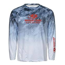 Mossy Oak Herren Patriotic Fishing Shirts for Men Long Sleeve with Sun Protection Hemd, Hochsee, X-Large von Mossy Oak
