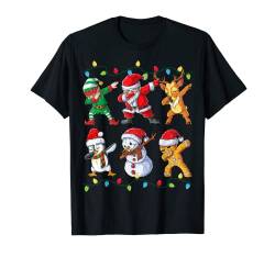 Dabbing Weihnachtsmann Santa Elf Weihnachten Christmas Xmas T-Shirt von Most Wonderful Christmas Co
