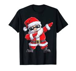 Dabbing Weihnachtsmann Weihnachten Christmas Gifts Kurzarm T-Shirt von Most Wonderful Christmas Co