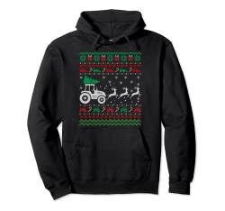 Traktor Ugly Christmas Sweater Xmas Funny Farmer Pullover Hoodie von Most Wonderful Christmas Co.