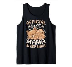 Beste Mama, Pomeranian Hund mit Welpe, Muttertag Tank Top von Mother's Day Mom Grandma Gift Ideas by Conreo