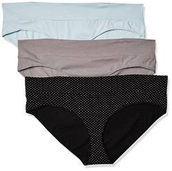 Motherhood Maternity Damen 3er-Pack Überhosen Unterwäsche, Flat Grey, Plein Air, B/W Dot, XL von Motherhood Maternity