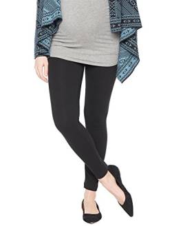 Motherhood Maternity Damen Leggins mit geheimer Passform, Stretch, volle Länge Leggings, Schwarz, Groß von Motherhood Maternity