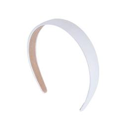 Motique Accessories 2,5 cm veganes Leder Stirnband für Frauen und Mädchen (weiß) von Motique Accessories