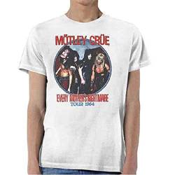 Motley Crue Herren T-Shirt Weiß weiß Gr. Large, weiß von Motley Crue