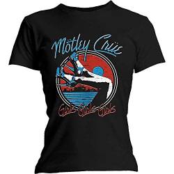 Motley Crue Offizielles Damen-T-Shirt aus Metall, Rock Heels V.3' The Dirt Gr. 40, Schwarz von Motley Crue