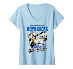Damen Sidecarcross - Seitenwagen Moto Cross T-Shirt mit V-Ausschnitt von Motocross T-Shirt für Männer Frauen Kids