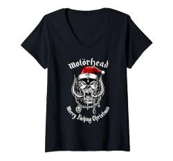 Motörhead – Santa Hat Warpig Christmas T-Shirt mit V-Ausschnitt von Motörhead Official