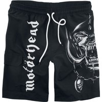 Motörhead Badeshort - EMP Signature Collection - M bis 3XL - für Männer - Größe 3XL - schwarz/weiß  - EMP exklusives Merchandise! von Motörhead