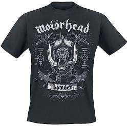 Motörhead Bomber Planes Männer T-Shirt schwarz XXL 100% Baumwolle Band-Merch, Bands von Motörhead