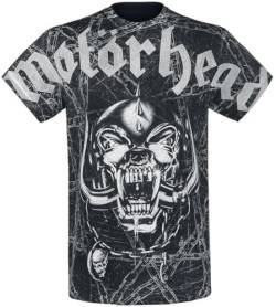 Motörhead Dog Skull and Chains Allover Männer T-Shirt Allover M 100% Baumwolle Band-Merch, Bands von Motörhead