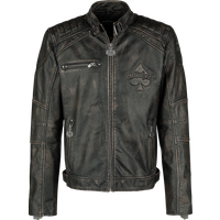 Motörhead Lederjacke - England - M bis 4XL - für Männer - Größe XXL - schwarz  - EMP exklusives Merchandise! von Motörhead