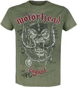 Motörhead Quotes Männer T-Shirt Khaki M 100% Baumwolle Band-Merch, Bands von Motörhead
