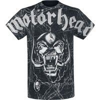 Motörhead T-Shirt - Dog Skull And Chains Allover - S bis XXL - für Männer - Größe L - allover  - Lizenziertes Merchandise! von Motörhead