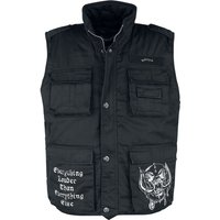 Motörhead Weste - Brandit Bastards - Ranger Vest - S bis 5XL - für Männer - Größe S - schwarz  - Lizenziertes Merchandise! von Motörhead