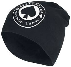 Motorhead Born to Lose - Jersey Beanie Unisex Mütze schwarz 100% Baumwolle Band-Merch, Bands von Motorhead