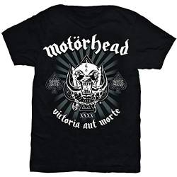 Motorhead Herren Victoria AUT Morte T-Shirt, Schwarz (Black Black), XXL von Motorhead