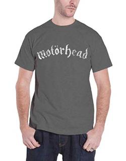 Motorhead T Shirt Classic Distressed Band Logo offiziell Herren Nue Charcoal XL von Motorhead