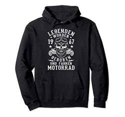 Legenden wurden 1967 geboren Geburtstag Motorrad Fahrer Pullover Hoodie von Motorrad Fahrer Biker Sprüche Geburtstag Geschenk