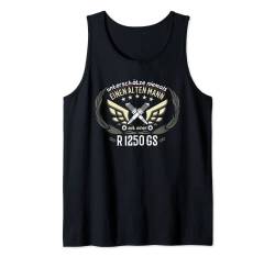 R 1250 GS Tuning Zubehör Biker Alter Mann Spruch Tank Top von Motorrad Geschenk