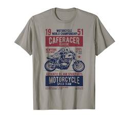 Retro Cafe Racer Kleidung Motorrad T-Shirt von Motorrad Geschenk