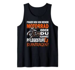 Finger weg von meinem Motorrad | Motorradfahrer & Biker Tank Top von Motorrad & Biker Geburtstagsgeschenk Herren Männer