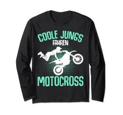 Coole Jungs fahren Motocross Dirt Biker Kinder Jungen Langarmshirt von Motorrad & Motocross Geschenkideen