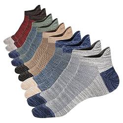 Mottee&Zconia Mens Low Cut Ankle Socks Comfy Mesh Top Non-slid Cotton High Grade Socks 4 Seasons 5 Pack Size M:9~11 von Mottee&Zconia