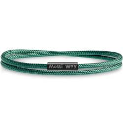 Motti Way Armband Herren und Damen mit Magnetverschluss, Dauerhaft Wasserdicht Grün Armband Segeltau Unisex Größe L von Motti Way