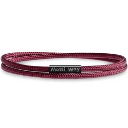 Motti Way Armband für Herren und Damen mit Magnetverschluss, Dauerhaft Wasserdicht Rot Armband Segeltau Unisex Größe L von Motti Way