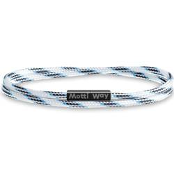 Motti Way Armband für Herren und Damen mit Magnetverschluss, Dauerhaft Wasserdicht Weiß Armband Segeltau Unisex Größe M-L von Motti Way