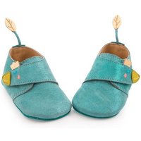 Moulin Roty Baby-Lederschuhe blau Le voyage d'Olga 18/24 m Babyschuhe Kinderschuhe Krabbelschuh von Moulin Roty