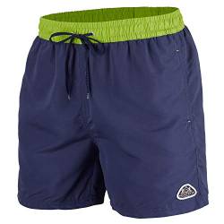 Mount Swiss Herren MS Badeshort, 5013, Navy-Green, Gr. M von Mount Swiss