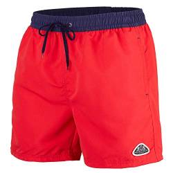 Mount Swiss Herren MS Badeshort, 5013, red-Navy, Gr. XXL von Mount Swiss