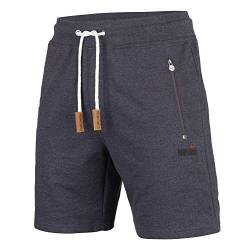 Mount Swiss Kurze Freizeithose Herren Liam I Kurze Sweatpants Herren mit Taschen I Sport Shorts Herren Dunkelblau, M von Mount Swiss