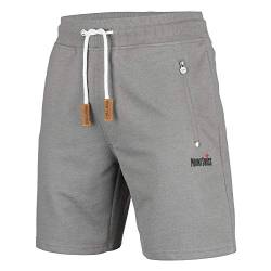 Mount Swiss Kurze Freizeithose Herren Liam I Kurze Sweatpants Herren mit Taschen I Sport Shorts Herren Stahlgrau, L von Mount Swiss