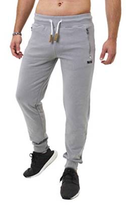 Mount Swiss Lange Jogginghose Herren Finn I Sweatpants I Freizeithose Männer Farbe grau, Gr. XL von Mount Swiss