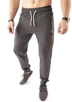 Mount Swiss Lange Jogginghose Herren Finn I Sweatpants I Freizeithose Männer Übergröße Farbe anthrazit, Gr. 5XL von Mount Swiss