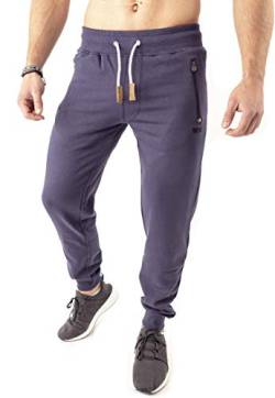 Mount Swiss Lange Jogginghose Herren Finn I Sweatpants I Freizeithose Männer Übergröße Farbe steingrau, Gr. 4XL von Mount Swiss