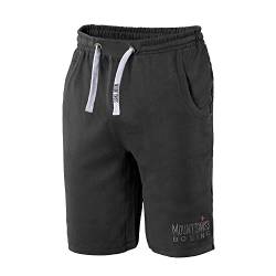 Mount Swiss Shorts Herren Kurze Hose Sporthose Boxer aus 100% Baumwolle Übergröße, Farbe: anthrazit, Gr. M von Mount Swiss