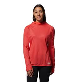 Mountain Hardwear Damen Airmesh-Kapuzenpullover Hemd, Solar Pink, X-Small von Mountain Hardwear