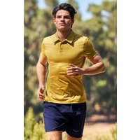 Agra Stripe Herren Polo T-Shirt  - Gelb von Mountain Warehouse