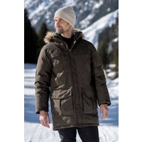 Antarctic Extreme Wasserdichte Herren-Daunenjacke - Dunkel-Khaki von Mountain Warehouse