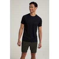 Approach Leichtes Herren Hiking T-Shirt - Schwarz von Mountain Warehouse