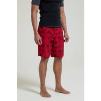 Bedruckte Badeshorts Herren - Rot von Mountain Warehouse