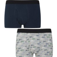 Boxershorts mit Druckmuster für Herren, Mehrfachpackung - Marineblau von Mountain Warehouse