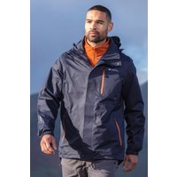 Bracken Extreme Wasserdichte 3 in 1 Herrenjacke - Dark Blau von Mountain Warehouse