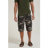 Camouflage Herren Cargo-Shorts - Grau/Schwarz von Mountain Warehouse