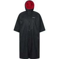 Coastline Wasserabweisender Herren Umzieh-Poncho - Schwarz von Mountain Warehouse